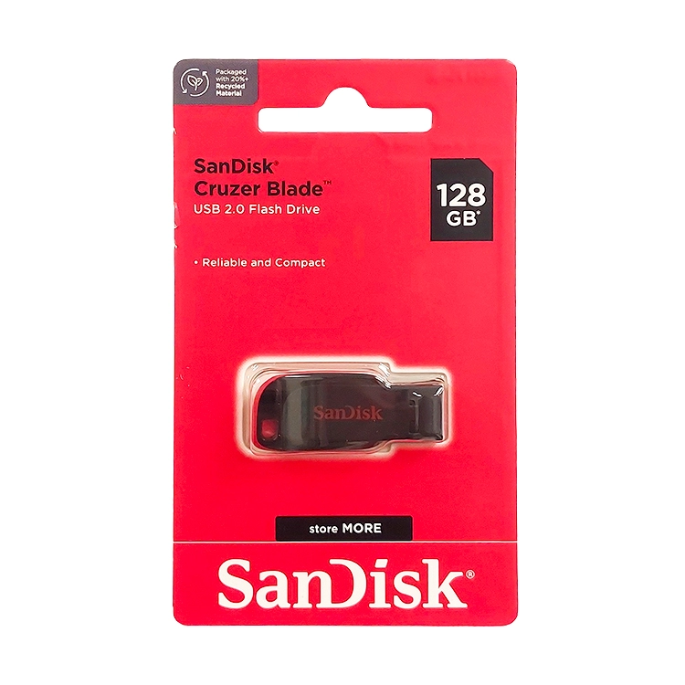Pendrive Sandisk 128 GB Ultra Cruzer Blade 2.0 CZ50 Art.SDCZ50-128G-B35